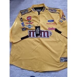 Chase Authentics M&M's Nascar Racing Jersey Mens Size XXL 2XL 1/4 Zip NWT